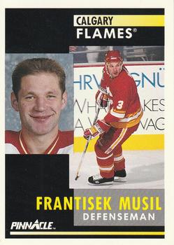 #282 Frank Musil - Calgary Flames - 1991-92 Pinnacle Hockey