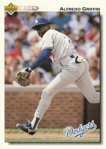 #282 Alfredo Griffin - Los Angeles Dodgers - 1992 Upper Deck Baseball