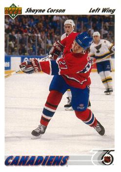 #282 Shayne Corson - Montreal Canadiens - 1991-92 Upper Deck Hockey