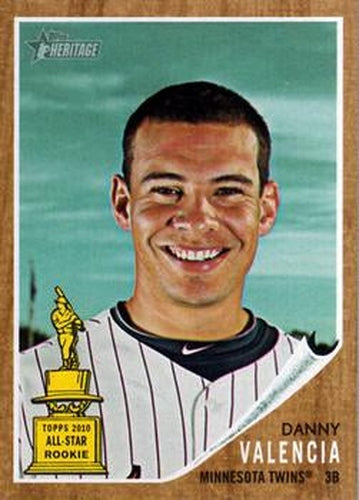 #283 Danny Valencia - Minnesota Twins - 2011 Topps Heritage Baseball