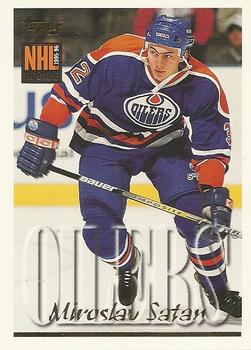 #283 Miroslav Satan - Edmonton Oilers - 1995-96 Topps Hockey