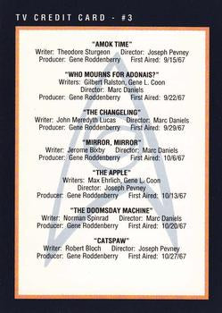 #283 TV Credit Card - #3 - 1991 Impel Star Trek 25th Anniversary