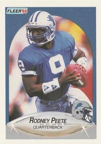 #283 Rodney Peete - Detroit Lions - 1990 Fleer Football