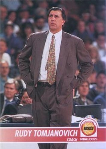 #283 Rudy Tomjanovich - Houston Rockets - 1994-95 Hoops Basketball