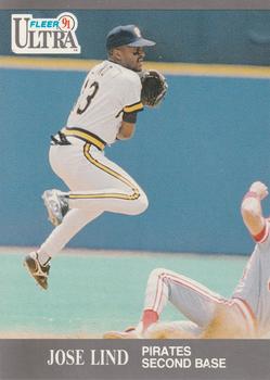 #283 Jose Lind - Pittsburgh Pirates - 1991 Ultra Baseball