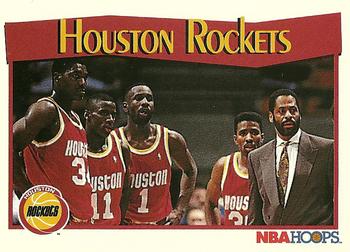 #283 Houston Rockets - Houston Rockets - 1991-92 Hoops Basketball