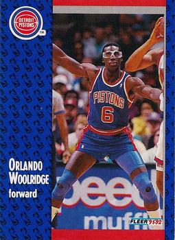 #283 Orlando Woolridge - Detroit Pistons - 1991-92 Fleer Basketball