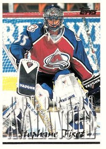 #284 Stephane Fiset - Colorado Avalanche - 1995-96 Topps Hockey