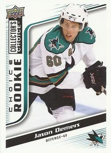 #284 Jason Demers - San Jose Sharks - 2009-10 Collector's Choice Hockey