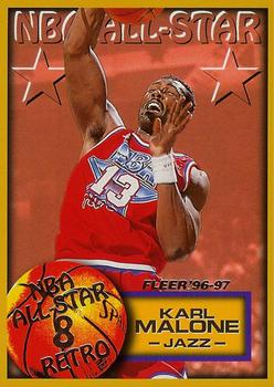#284 Karl Malone - Utah Jazz - 1996-97 Fleer Basketball