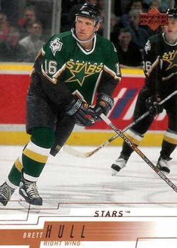 #284 Brett Hull - Dallas Stars - 2000-01 Upper Deck Hockey