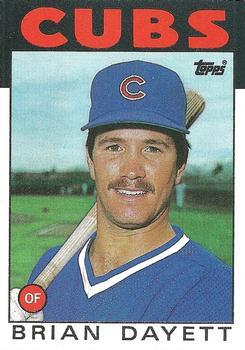 #284 Brian Dayett - Chicago Cubs - 1986 Topps Baseball