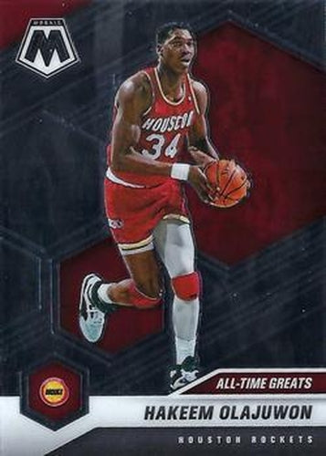 #284 Hakeem Olajuwon - Houston Rockets - 2020-21 Panini Mosaic Basketball