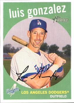 #284 Luis Gonzalez - Los Angeles Dodgers - 2008 Topps Heritage Baseball
