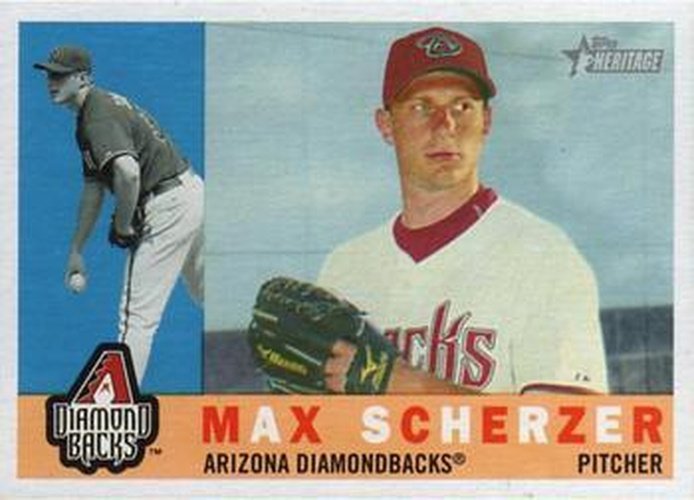 #284 Max Scherzer - Arizona Diamondbacks - 2009 Topps Heritage Baseball