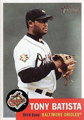 #284 Tony Batista - Baltimore Orioles - 2002 Topps Heritage Baseball