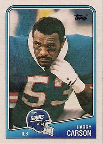 #284 Harry Carson - New York Giants - 1988 Topps Football
