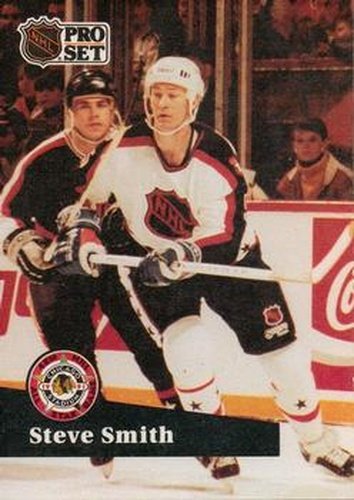 #284 Steve Smith - 1991-92 Pro Set Hockey