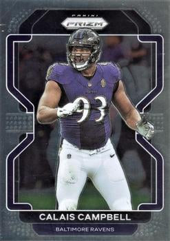 #284 Calais Campbell - Baltimore Ravens - 2021 Panini Prizm Football