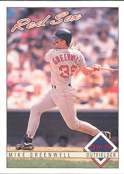 #285 Mike Greenwell - Boston Red Sox - 1993 O-Pee-Chee Baseball