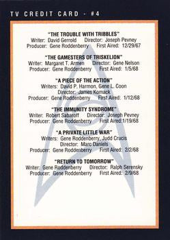#285 TV Credit Card - #4 - 1991 Impel Star Trek 25th Anniversary