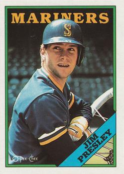 #285 Jim Presley - Seattle Mariners - 1988 O-Pee-Chee Baseball