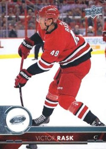 #285 Victor Rask - Carolina Hurricanes - 2017-18 Upper Deck Hockey