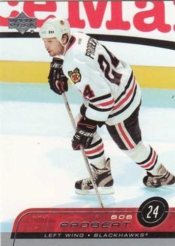 #285 Bob Probert - Chicago Blackhawks - 2002-03 Upper Deck Hockey