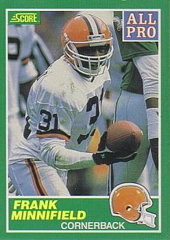 #285 Frank Minnifield - Cleveland Browns - 1989 Score Football