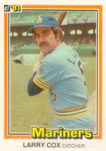 #285 Larry Cox - Seattle Mariners - 1981 Donruss Baseball