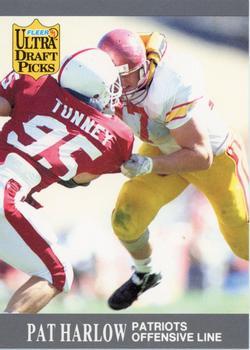 #285 Pat Harlow - New England Patriots - 1991 Ultra Football