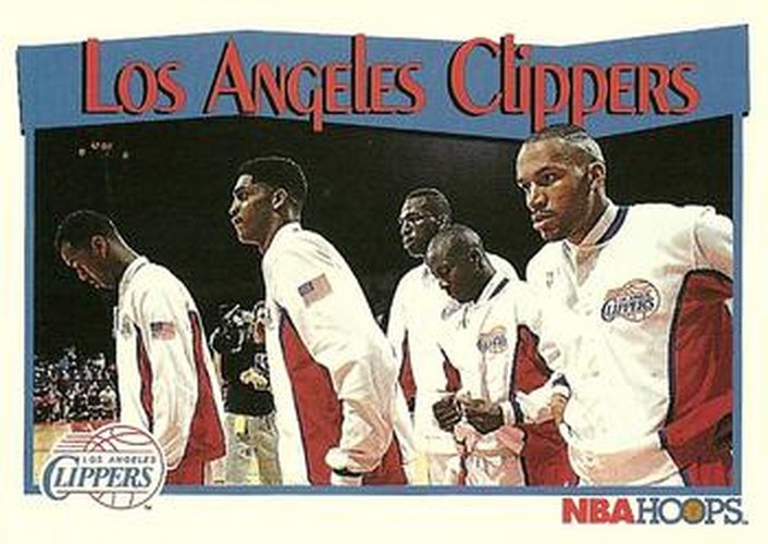 #285 Los Angeles Clippers - Los Angeles Clippers - 1991-92 Hoops Basketball
