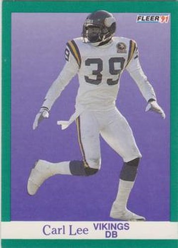 #285 Carl Lee - Minnesota Vikings - 1991 Fleer Football