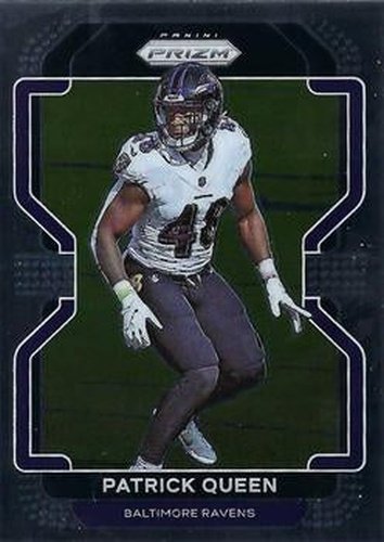 #285 Patrick Queen - Baltimore Ravens - 2021 Panini Prizm Football