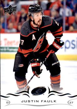#285 Justin Faulk - Carolina Hurricanes - 2018-19 Upper Deck Hockey