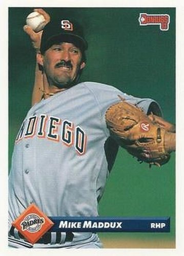 #286 Mike Maddux - San Diego Padres - 1993 Donruss Baseball