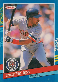 #286 Tony Phillips - Detroit Tigers - 1991 Donruss Baseball