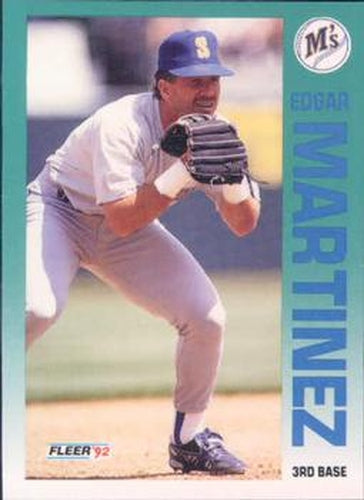 #286 Edgar Martinez - Seattle Mariners - 1992 Fleer Baseball