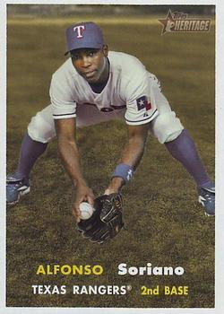#286 Alfonso Soriano - Texas Rangers - 2006 Topps Heritage Baseball