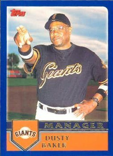 #286 Dusty Baker - San Francisco Giants - 2003 Topps Baseball