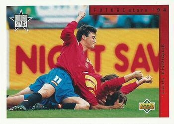 #286 Luis Enrique - Spain - 1994 Upper Deck World Cup Contenders English/Spanish Soccer