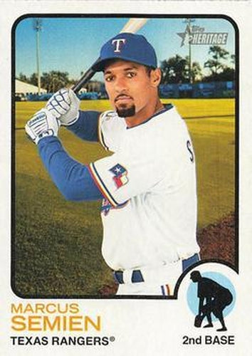 #286 Marcus Semien - Texas Rangers - 2022 Topps Heritage Baseball