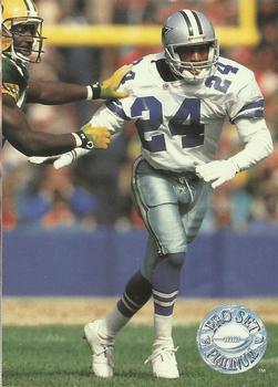 #286 Larry Brown - Dallas Cowboys - 1991 Pro Set Platinum Football