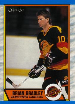 #287 Brian Bradley - Vancouver Canucks - 1989-90 O-Pee-Chee Hockey