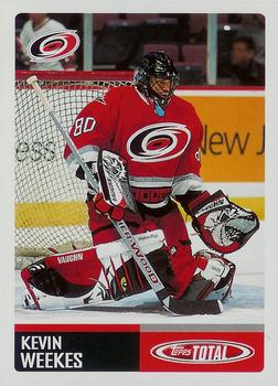 #287 Kevin Weekes - Carolina Hurricanes - 2002-03 Topps Total Hockey