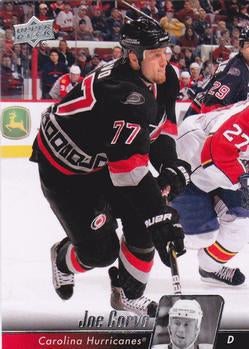 #287 Joe Corvo - Carolina Hurricanes - 2010-11 Upper Deck Hockey