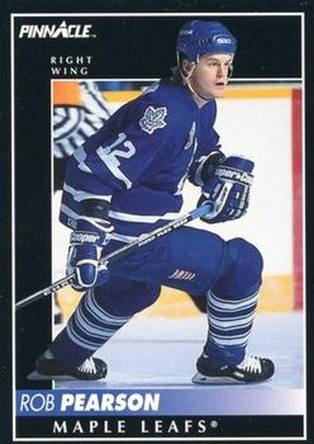 #287 Rob Pearson - Toronto Maple Leafs - 1992-93 Pinnacle Canadian Hockey