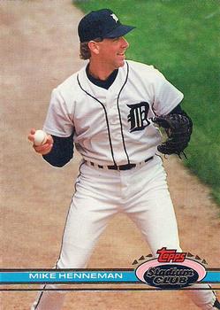#287 Mike Henneman - Detroit Tigers - 1991 Stadium Club Baseball