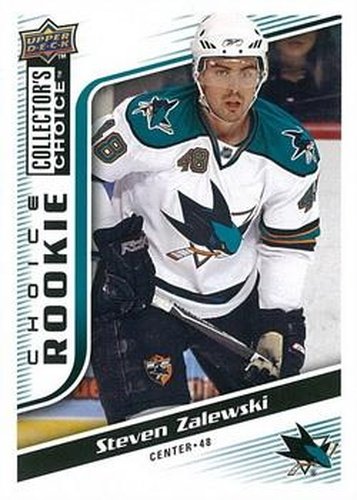 #287 Steven Zalewski - San Jose Sharks - 2009-10 Collector's Choice Hockey