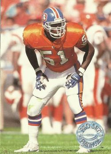 #287 Mike Croel - Denver Broncos - 1991 Pro Set Platinum Football